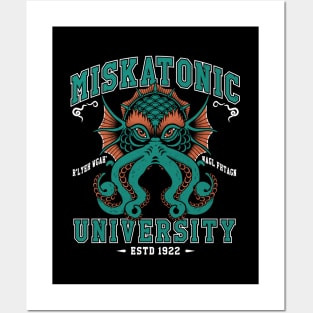 Miskatonic University - Lovecraft Cthulhu - Vintage Distressed College Posters and Art